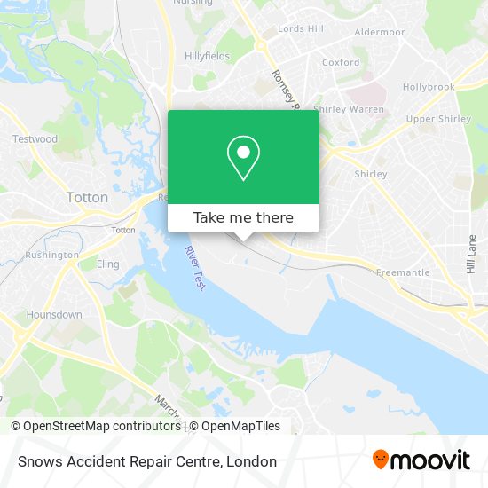 Snows Accident Repair Centre map