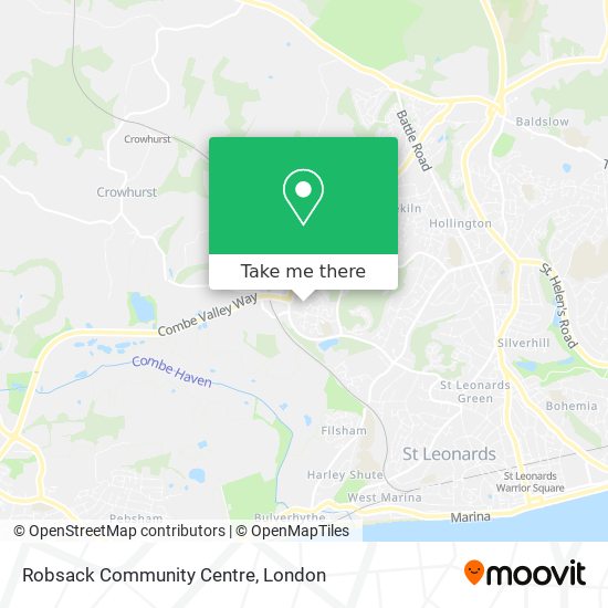 Robsack Community Centre map