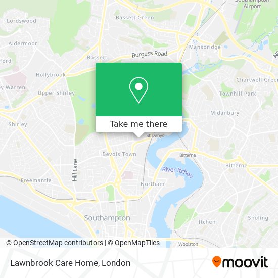 Lawnbrook Care Home map
