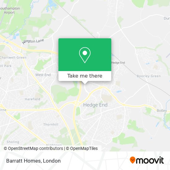 Barratt Homes map