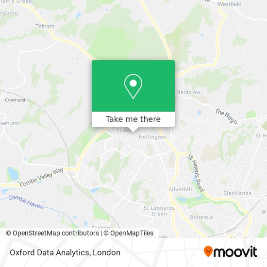 Oxford Data Analytics map