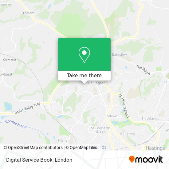 Digital Service Book map