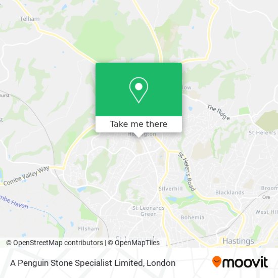 A Penguin Stone Specialist Limited map
