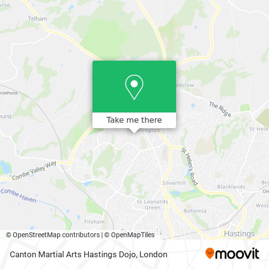 Canton Martial Arts Hastings Dojo map