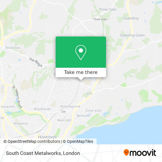 South Coast Metalworks map