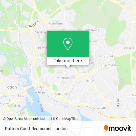 Potters Court Restaurant map