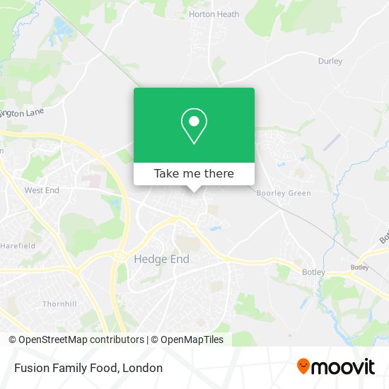 Fusion Family Food map