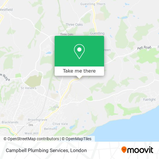 Campbell Plumbing Services map