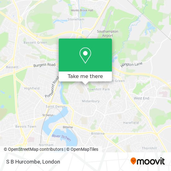 S B Hurcombe map