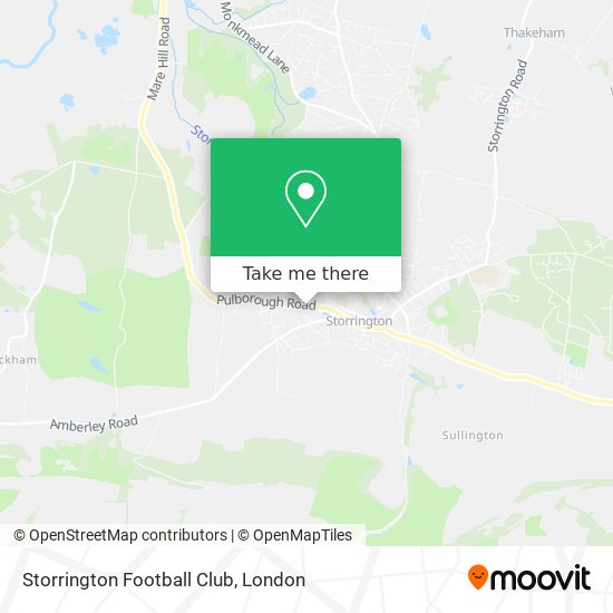 Storrington Football Club map