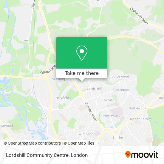 Lordshill Community Centre map