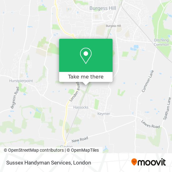 Sussex Handyman Services map