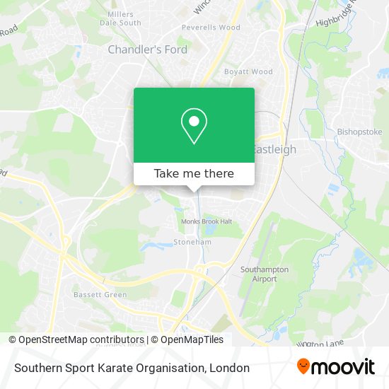 Southern Sport Karate Organisation map