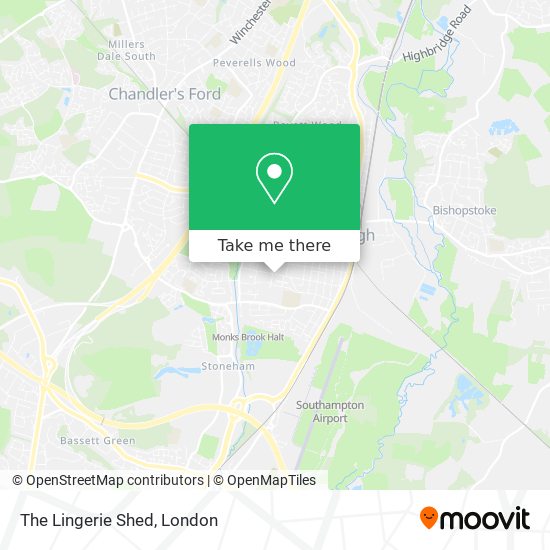 The Lingerie Shed map