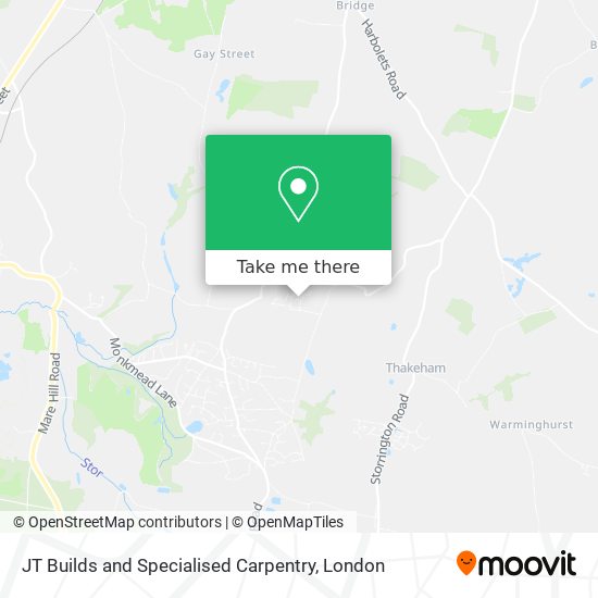 JT Builds and Specialised Carpentry map