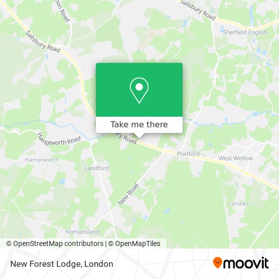 New Forest Lodge map