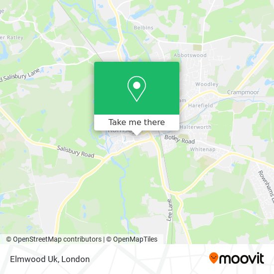 Elmwood Uk map