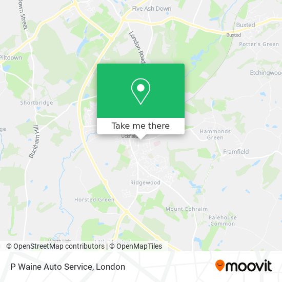 P Waine Auto Service map