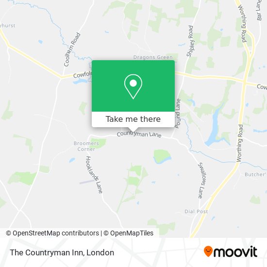 The Countryman Inn map