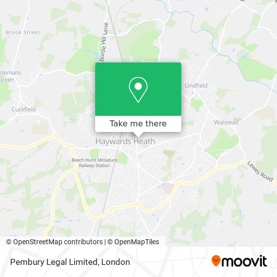 Pembury Legal Limited map