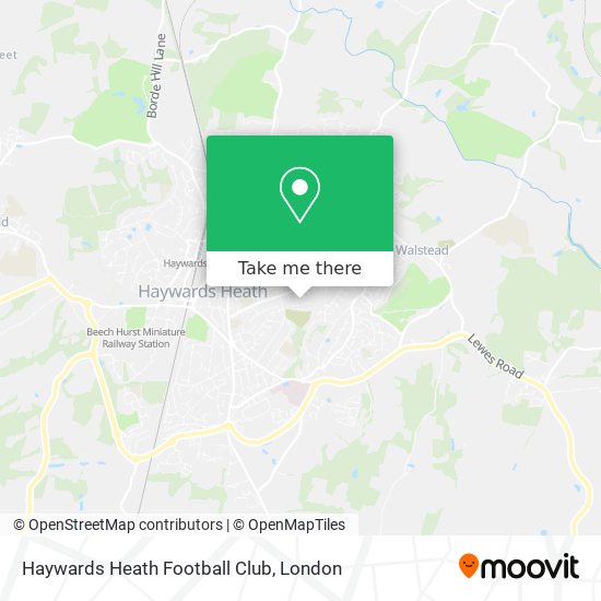 Haywards Heath Football Club map