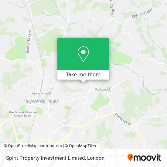 Spirit Property Investment Limited map