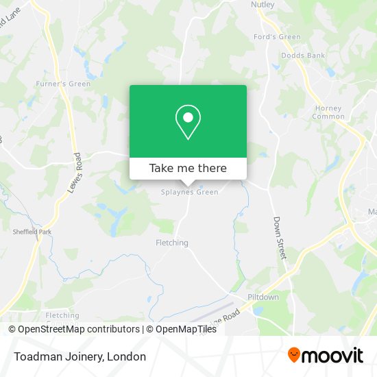 Toadman Joinery map