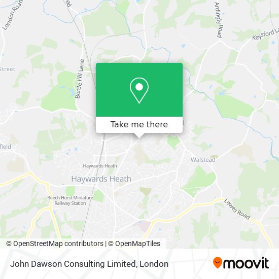 John Dawson Consulting Limited map