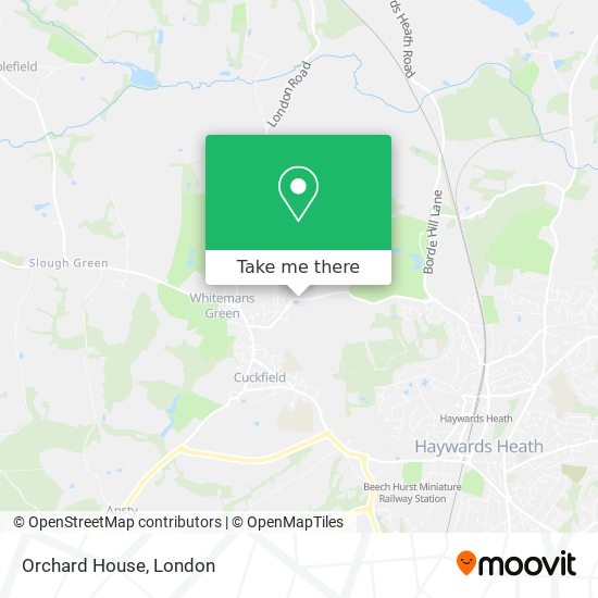 Orchard House map