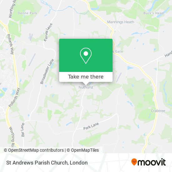 St Andrews Parish Church map