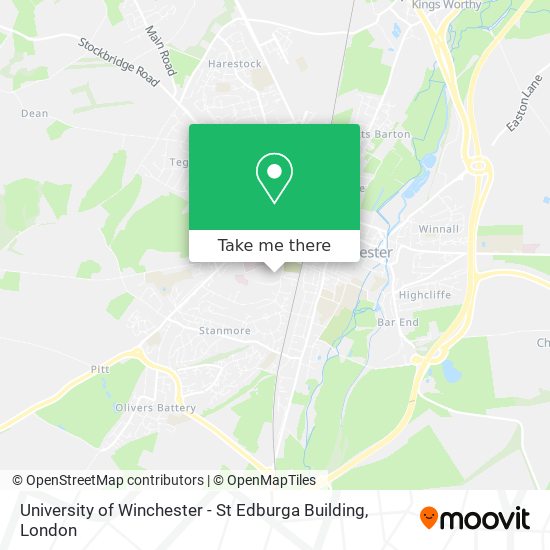 University of Winchester - St Edburga Building map