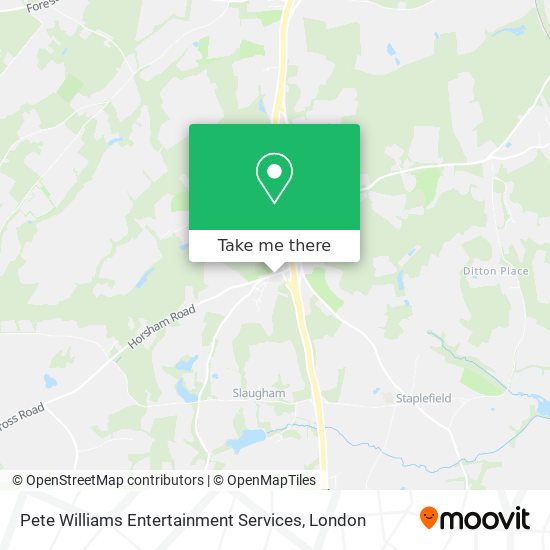 Pete Williams Entertainment Services map