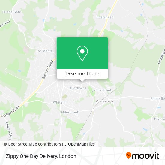 Zippy One Day Delivery map
