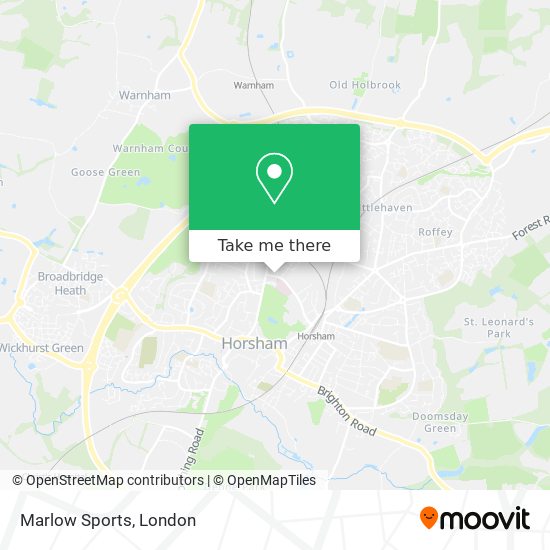 Marlow Sports map