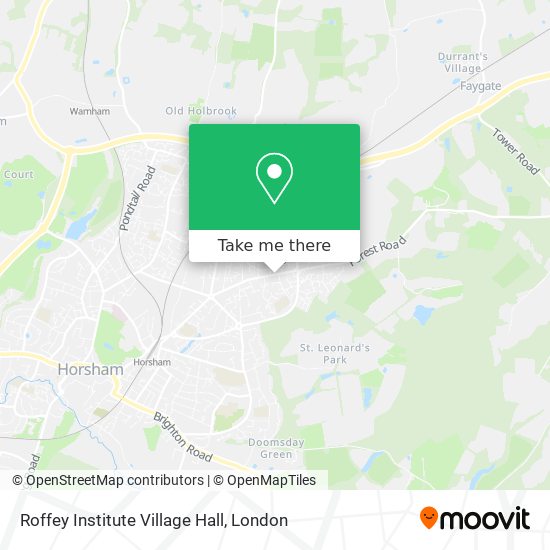 Roffey Institute Village Hall map
