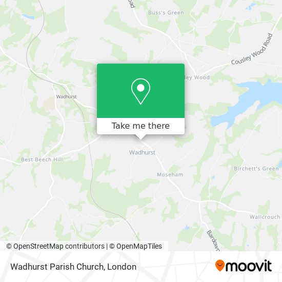 Wadhurst Parish Church map