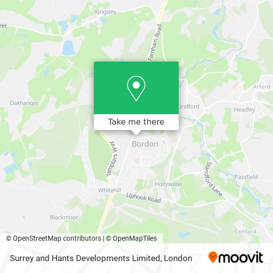 Surrey and Hants Developments Limited map