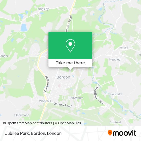 Jubilee Park, Bordon map