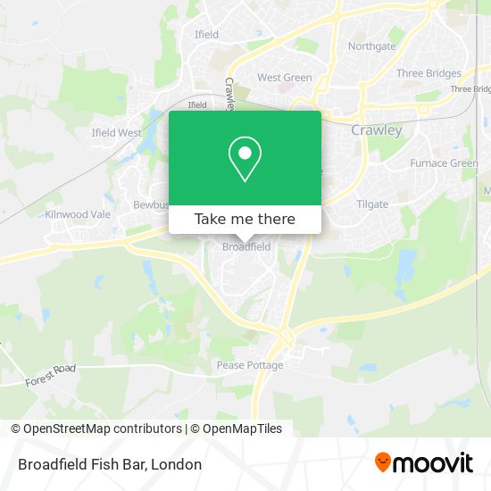 Broadfield Fish Bar map
