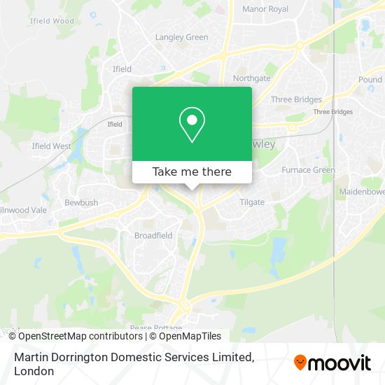 Martin Dorrington Domestic Services Limited map