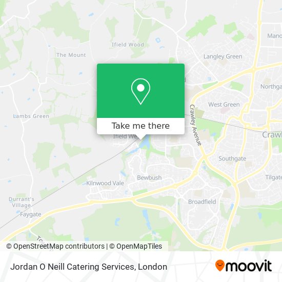 Jordan O Neill Catering Services map