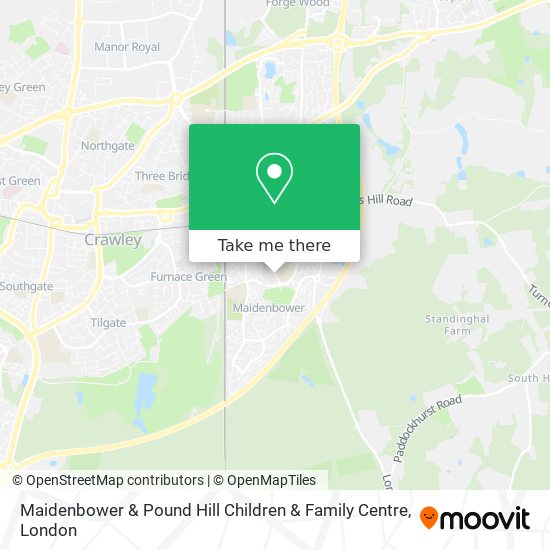 Maidenbower & Pound Hill Children & Family Centre map