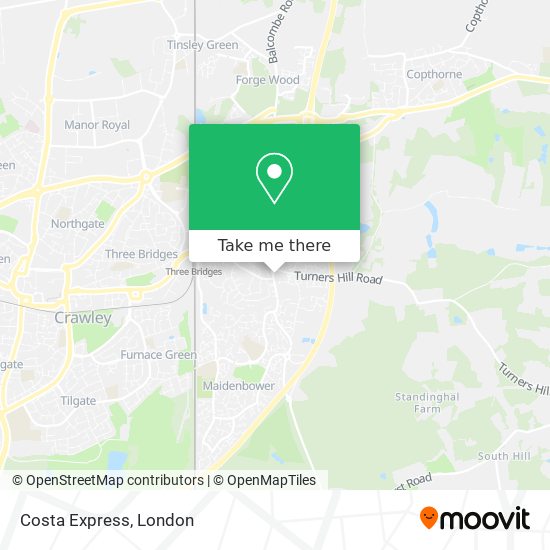 Costa Express map
