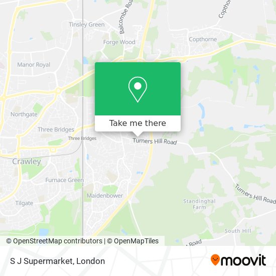 S J Supermarket map