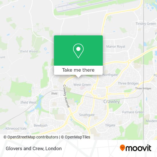 Glovers and Crew map