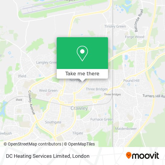 DC Heating Services Limited map