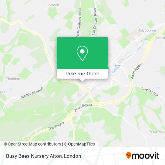 Busy Bees Nursery Alton map
