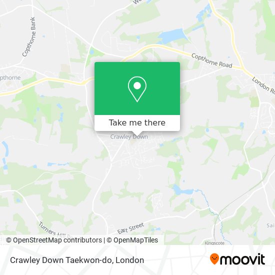 Crawley Down Taekwon-do map