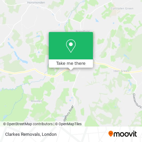 Clarkes Removals map