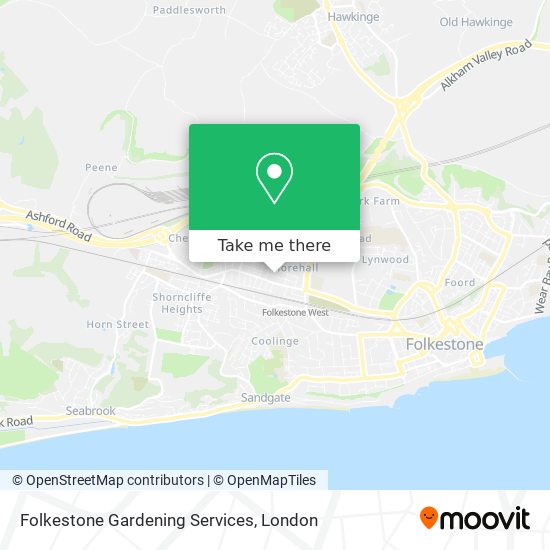 Folkestone Gardening Services map